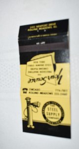 The Steel Company Rolling Meadow Illinois 30 Strike Matchbook Cover