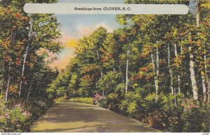 Greetings from CLOVER , South Carolina , 1948
