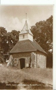 Sussex Postcard - Lullington Church - South Downs - Real Photograph - Ref 10418A