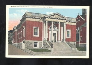 JOHNSON CITY TENNESSEE MAYNE WILLIAMS PUBLIC LIBRARY VINTAGE POSTCARD