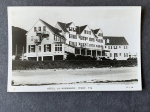 Hotel Normandie Perce P.Q. Litho Postcard H3021080904