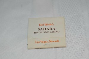 Del Webb's Sahara Hotel and Casino Las Vegas Nevada 30 Strike Matchbook