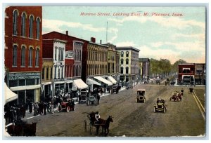 2003 Aerial View Monroe Street Looking East Mt Pleasant Iowa IA Vintage Postcard