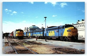 VINTAGE CANADIAN TRANSCONTINENTAL TRAINS SUPER CONTINENTAL RAILWAY POSTCARD P489