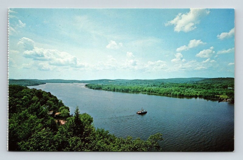 Connecticut River Valley Seldon III Ferryboat Hadlyme Chester Postcard UNP VTG 