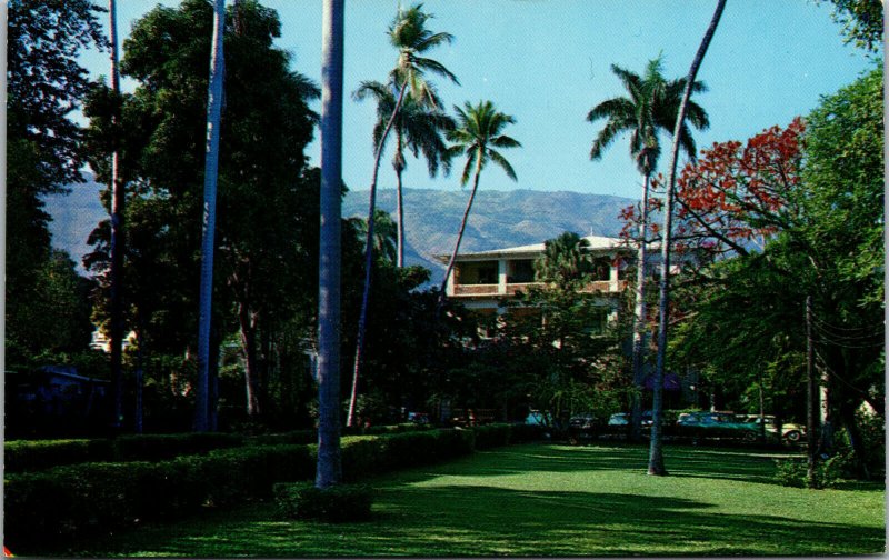 Vtg Hotel Sans Souci Port Au Prince West Indies Haiti Postcard