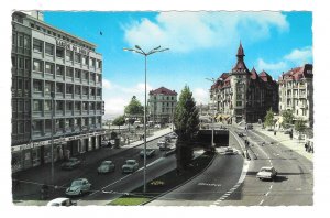 Switzerland Lausanne Maison du Peuple Place Chauderon City View 1968 Postcard