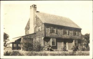 South Weymouth MA Home c1940s Real Photo Postcard