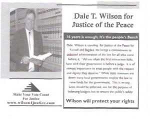 US #4389 Coil Polar Bear.  Dale T. Wilson for Justice of the Peace.