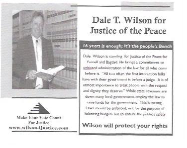 US #4389 Coil Polar Bear.  Dale T. Wilson for Justice of the Peace.