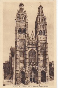 France Tours Cathedrale Saint-Gatien 1920