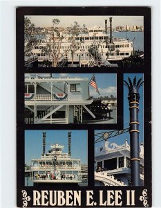Postcard Reuben E. Lee II Riverboat Restaurant, San Diego, California