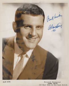 Alan King Vintage Jewish Comedian Hand Signed Photo Please Read