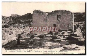 Old Postcard Provence Les Baux Meridionale Platform and Facade du Chateau Feodal