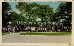 Leonard's Motor Court in Fayetteville, North Carolina