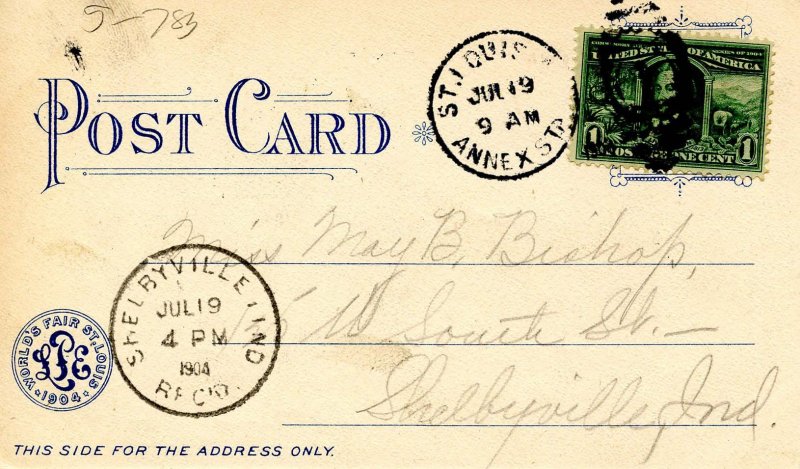 MO - St. Louis. 1904 World's Fair. Transportation Building