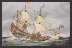 Vinatge postcard GERMANY Marine-Galerie Nr.67 - French warship two-decker