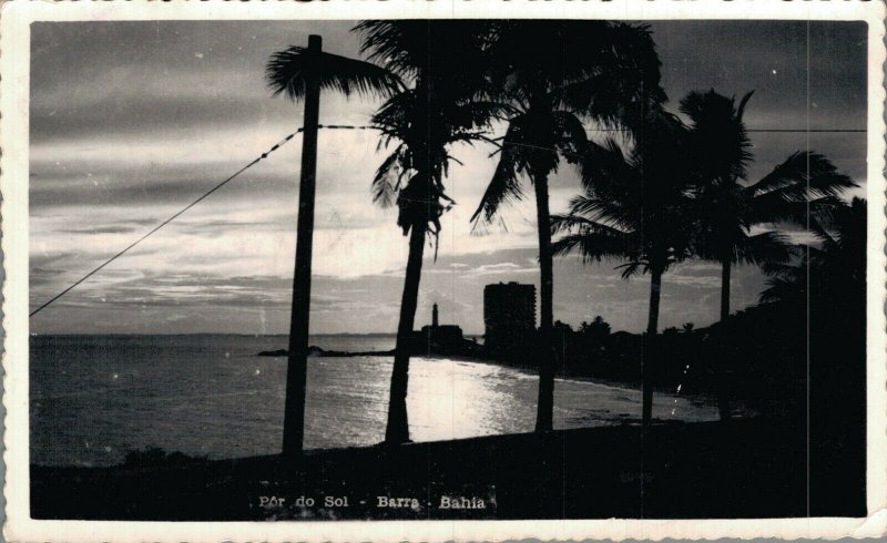 Brazil Port Do Sai Barra Bahia Vintage RPPC 07.37