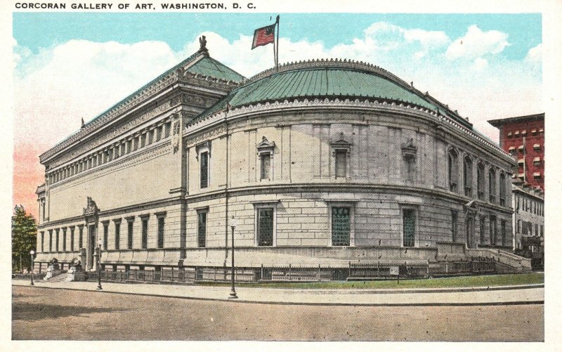 Vintage Postcard 1920's Corcoran Gallery of Art Washington DC District Columbia