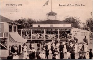 Postcard Souvenir of New White City in Oshkosh, Wisconsin