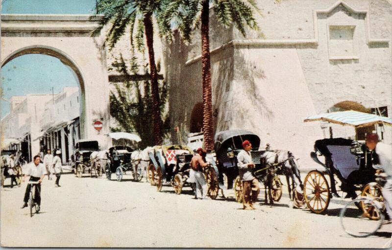 Tripoli Libya Carriages c1969 Postcard E45