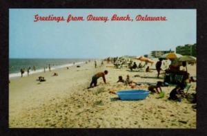 DE Greetings from DEWEY BEACH DELAWARE Postcard PC