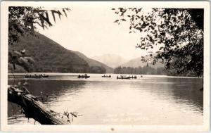 RPPC  BLUE LAKES, CA California  CAMP LE TRIANON   c1930s Postcard
