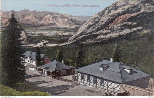 BANFF, Alberta, Canada, 1900-1910s; Hot Springs And Bow Valley