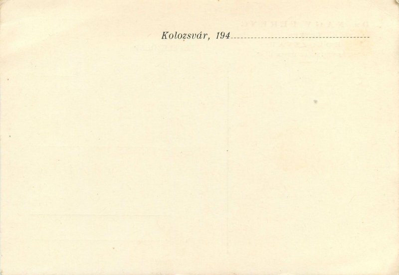 Romania postal stationery postcard DR Nagy Ferenc Kolozsvar