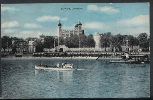 London Postcard - The Tower of London From The River Thames   RS9269