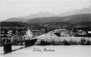 1940s Libby Montana Bridge RPPC real photo postcard 1553 Parkers