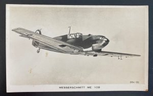 Mint England Valentines Picture Postcard Royal Air Force RAF Messerschmitt ME