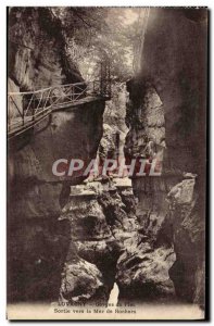 Old Postcard Lovagny Gorges du Fier out to sea from rocks