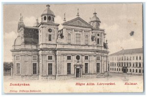 c1905 Hogre Allm Laroverket Kalmar The Cathedral Sweden Unposted Postcard