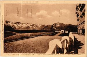 CPA LUCHON - Partie Droite de la Chaine des Pyrénées vue de l'Hotel (582974)