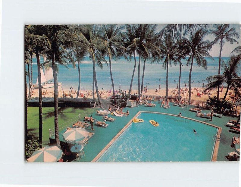 B-137576 Waikiki Beach Outrigger Hotels Honolulu Hawaii USA