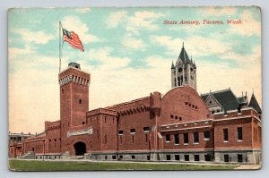 State Armory  Tacoma  Washington    Postcard