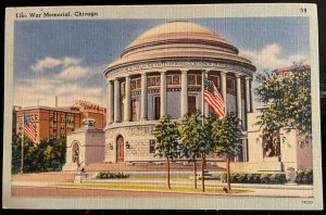 Vintage Postcard 1941 Elk's War Memorial, Chicago, Illinois (IL)