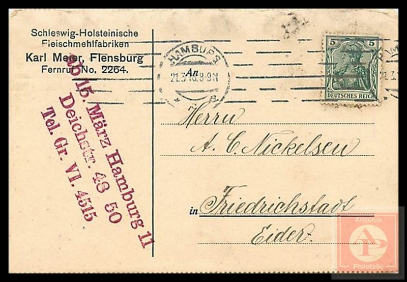 German Reichspost Postcard