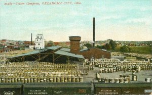 Agriculture Industry Cotton Compress Oklahoma City C-1910 Postcard Souvenir 6602