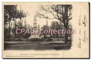 Old Postcard Tourcoing Monument Of The Battle Of Tourcoing