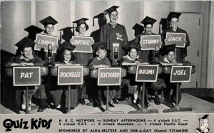 Advertising - The Quiz Kids - NBC Network - Alka-Seltzer Sponsored - in 1947