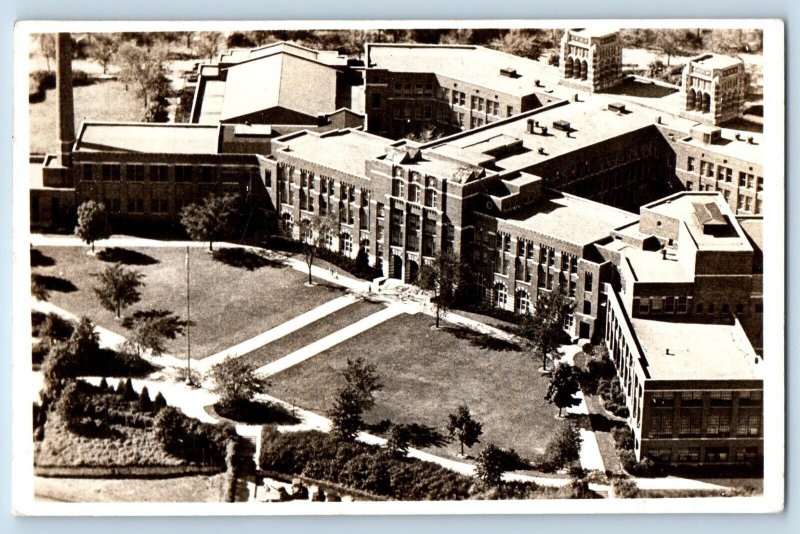 Kansas City Kansas KS Postcard RPPC Photo Wyandotte High School Building 19145