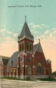 c1910 Postcard; Episcopal Church, Hot Springs AR Garland County Unposted