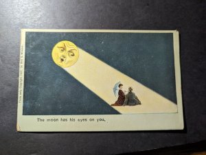 Mint USA Postcard The Moon Has His Eyes on You