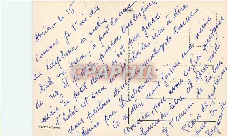 Postcard Modern Porto Portugal