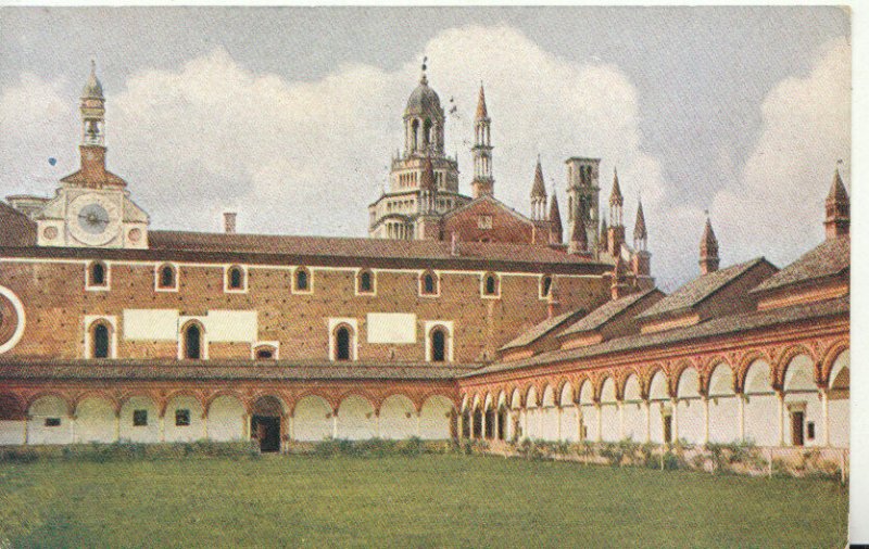 Italy Postcard - Certosa Di Pavia - Porticato Del Chiostro Grande - TZ11967