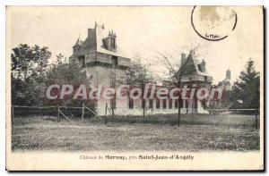 Postcard Old Saint Jean D'Angely Castle of Mornay