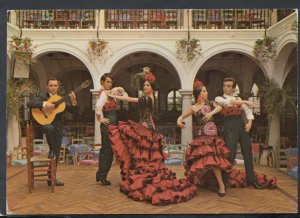 Spain Postcard - Ballet Los Flamencos, Night Club, Costa Brava  T8590