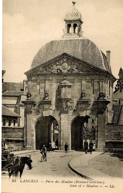 France - Langres. Gate of Moulins